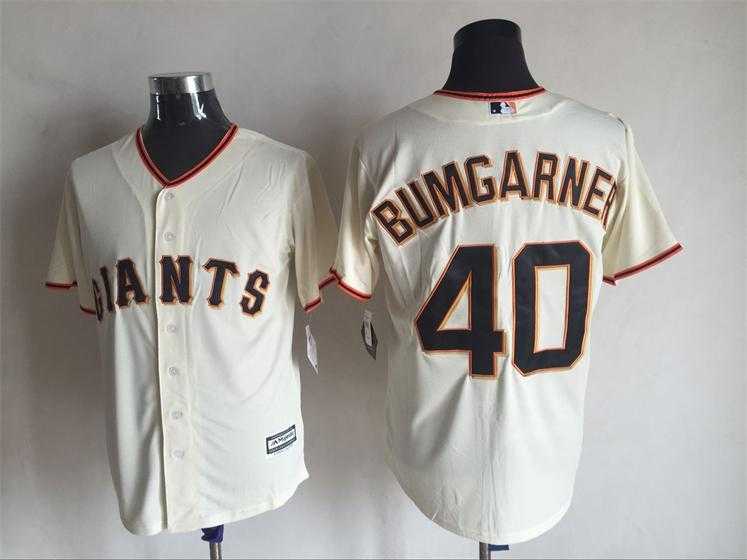 Majestic San Francisco Giants #40 Madison Bumgarner Cream Stitched Jersey,We sell and wholesale Majestic San Francisco Giants #40 Madison Bumgarner Cream Stitched Jersey on line form chian!